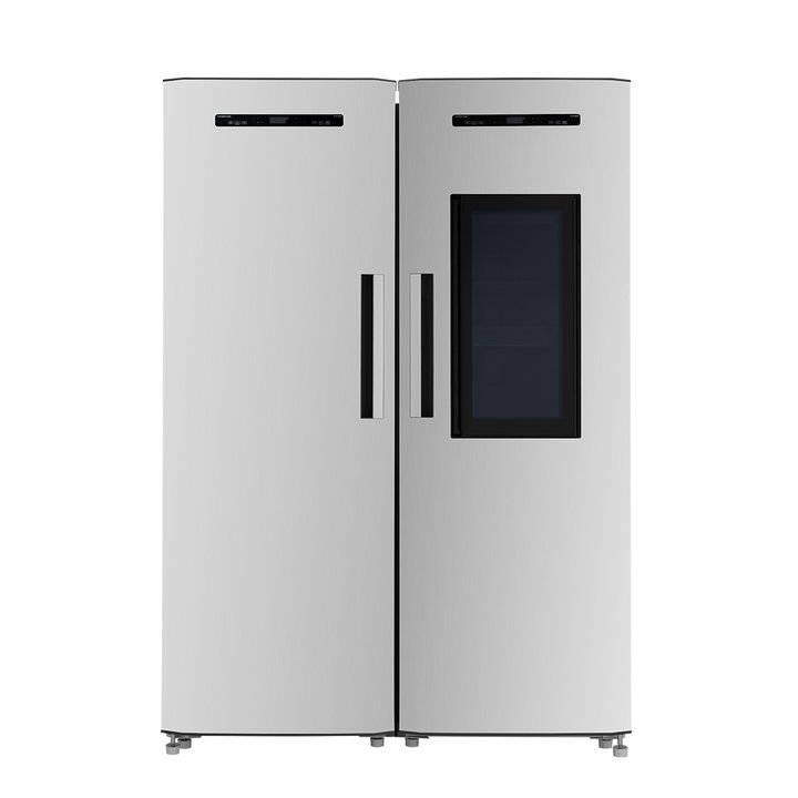 یخچال و فریزر دوقلو ۴۰ فوت مدل آرامیس درب بار شیشه ای ناک ناک Door in Door